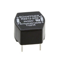 Schaffner EMC Inc. - RS512-2-02 - COMMON MODE CHOKE 13UH 2A 2LN TH
