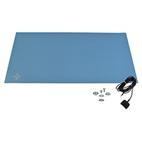 SCS - 770074 - TABLE MAT RUBBER LT BLUE 4'X2'