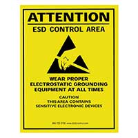 SCS - SIGN17X22E - SIGN ESD/STATIC WARN 22"X17"