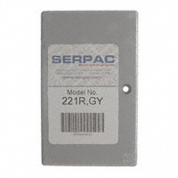Serpac - 221R,GY - BOX ABS GRAY 4.1"L X 2.6"W