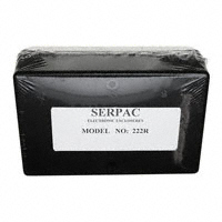 Serpac - 222R,BK - BOX ABS BLACK 4.1"L X 2.6"W