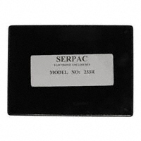 Serpac - 233R,BK - BOX ABS BLACK 4.38"L X 3.25"W