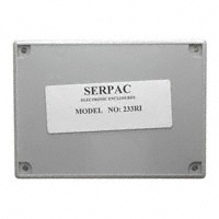 Serpac - 233RI,GY - BOX ABS GRAY 4.38"L X 3.25"W