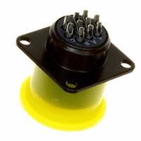 Souriau - 85102E1210S50 - CONN RCPT BOX MNT 10POS W/SOCKET