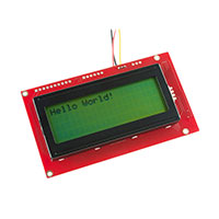 SparkFun Electronics - LCD-09568 - SERIAL ENABLED 20X4 LCD BK ON GN