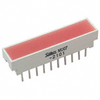 Stanley Electric Co - MU07-2101 - LED RECTANGLE 6X29 RED DIFF 10PI