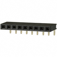 Sullins Connector Solutions - PPPC091LGBN-RC - CONN FEMALE 9POS .100" R/A GOLD