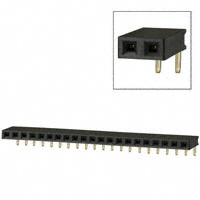 Sullins Connector Solutions - PPPC211LGBN-RC - CONN FEMALE 21POS .100" R/A GOLD