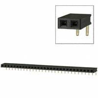 Sullins Connector Solutions - PPPC291LGBN - CONN FEMALE 29POS .100" R/A GOLD