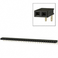 Sullins Connector Solutions - PPPC311LGBN-RC - CONN FEMALE 31POS .100" R/A GOLD