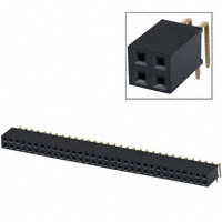 Sullins Connector Solutions - PPPC322LJBN-RC - CONN FMALE 64POS DL .1" R/A GOLD