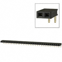 Sullins Connector Solutions - PPPC331LGBN-RC - CONN FEMALE 33POS .100" R/A GOLD