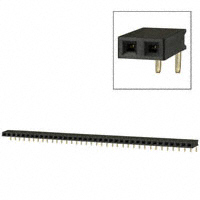 Sullins Connector Solutions - PPPC371LGBN-RC - CONN FEMALE 37POS .100" R/A GOLD