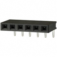 Sullins Connector Solutions - PPTC061LGBN-RC - CONN FEMALE 6POS .100" R/A TIN