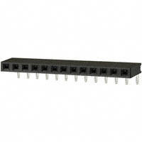 Sullins Connector Solutions - PPTC131LGBN-RC - CONN FEMALE 13POS .100" R/A TIN