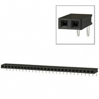 Sullins Connector Solutions - PPTC271LGBN - CONN FEMALE 27POS .100" R/A TIN