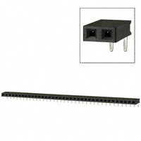 Sullins Connector Solutions - PPTC371LGBN-RC - CONN FEMALE 37POS .100" R/A TIN