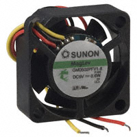 Sunon Fans - GM0502PFV1-8.F.GN - FAN AXIAL 25X10MM VAPO 5VDC WIRE