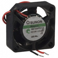 Sunon Fans - GM1202PFV1-8.GN - FAN AXIAL 25X10MM 12VDC WIRE