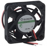 Sunon Fans - KDE0504PFV1.11.MS.A.GN - FAN AXIAL 40X10MM VAPO 5VDC WIRE