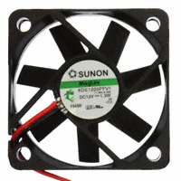 Sunon Fans - KDE1205PFV1 11.MS.A.GN - FAN AXIAL 50X10MM 12VDC WIRE