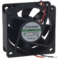Sunon Fans - KDE1206PTV1.MS.A.GN - FAN AXIAL 60X25MM 12VDC WIRE