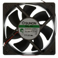 Sunon Fans - KDE4812PMV1.13.MS.A.GN - FAN AXIAL 120X38MM 48VDC WIRE