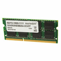 Swissbit - SGN08G64B3BB2SA-DCWRT - MODULE DDR3 SDRAM 8GB 204SODIMM