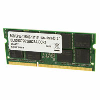 Swissbit - SLN08G72G2BB2SA-DCRT - MOD DDR3L SDRAM 8GB 204SOUDIMM