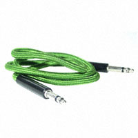 Switchcraft Inc. - 20QF20N5 - PATCHCORD 1/4" PHONE 3' GREEN