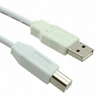 TE Connectivity AMP Connectors - 1487587-1 - USB, A-B, 28/26, WHITE, 1.0M