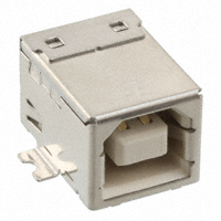 TE Connectivity AMP Connectors - 1734346-4 - CONN RCPT USB B WHT 4POS R/A SMD