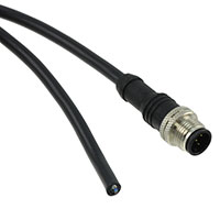 TE Connectivity AMP Connectors - 1838241-1 - CONN MALE M12 5POS STR 2M CABLE