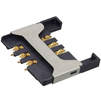 TE Connectivity AMP Connectors - 1871406-1 - CONN SIM CARD PUSH-PULL R/A SMD