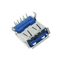 TE Connectivity AMP Connectors - 1932258-1 - CONN RCPT USB 3.0 STD A BLUE