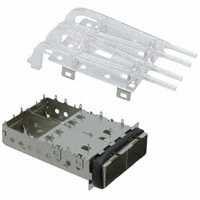 TE Connectivity AMP Connectors - 2007180-1 - CONN SFP+ CAGE 1X2 W/ LIGHTPIPES