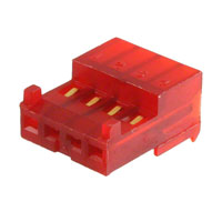 TE Connectivity AMP Connectors - 3-644038-4 - CONN RCPT 4POS 22AWG .100 RED