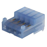 TE Connectivity AMP Connectors - 3-644043-4 - CONN RCPT 4POS 26AWG .100 BLUE