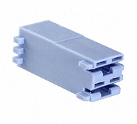 TE Connectivity AMP Connectors - 521204-6 - CONN RCPT HOUSING 0.25 2POS BLUE