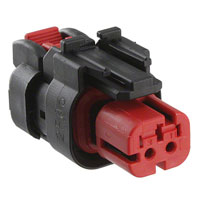 TE Connectivity AMP Connectors - 776427-1 - CONN PLUG ASSY 2POS 14-18AWG RED