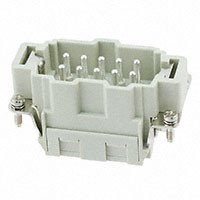 TE Connectivity AMP Connectors - HE-010-MS - INSERT MALE 10POS CLAMP