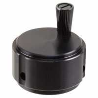 TE Connectivity ALCOSWITCH Switches - K1255BS1/4 - SWITCH KNOB 3FLUTE 1.250" BLACK
