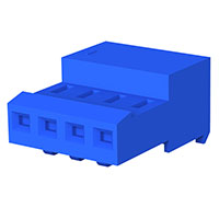 TE Connectivity AMP Connectors - 3-640470-4 - CONN RCPT 4POS 26AWG .100 BLUE