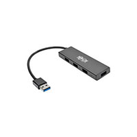 Tripp Lite - U360-004-SLIM - 4-PORT ULTRA-SLIM PORTABLE USB 3