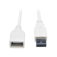 Tripp Lite - UR024-010-WH - USB A-M TO A-F EXT CABLE 10FT