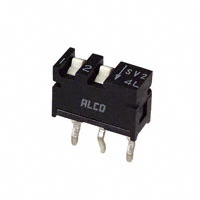TE Connectivity ALCOSWITCH Switches - 1825152-1 - SWITCH SLIDE DIP SPST 0.40VA 20V