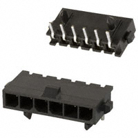 TE Connectivity AMP Connectors - 1445089-6 - CONN HEADER 6POS R/A 15GOLD T/H