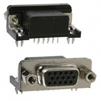 TE Connectivity AMP Connectors - 1734344-5 - CONN DSUB HD RCPT 15POS R/A SLDR