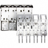 TE Connectivity AMP Connectors - 2007093-1 - CONN SFP+ CAGE 1X4 W/ LIGHTPIPES