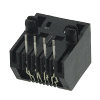 TE Connectivity AMP Connectors - 5555167-4 - CONN MOD JACK 8P8C R/A UNSHLD